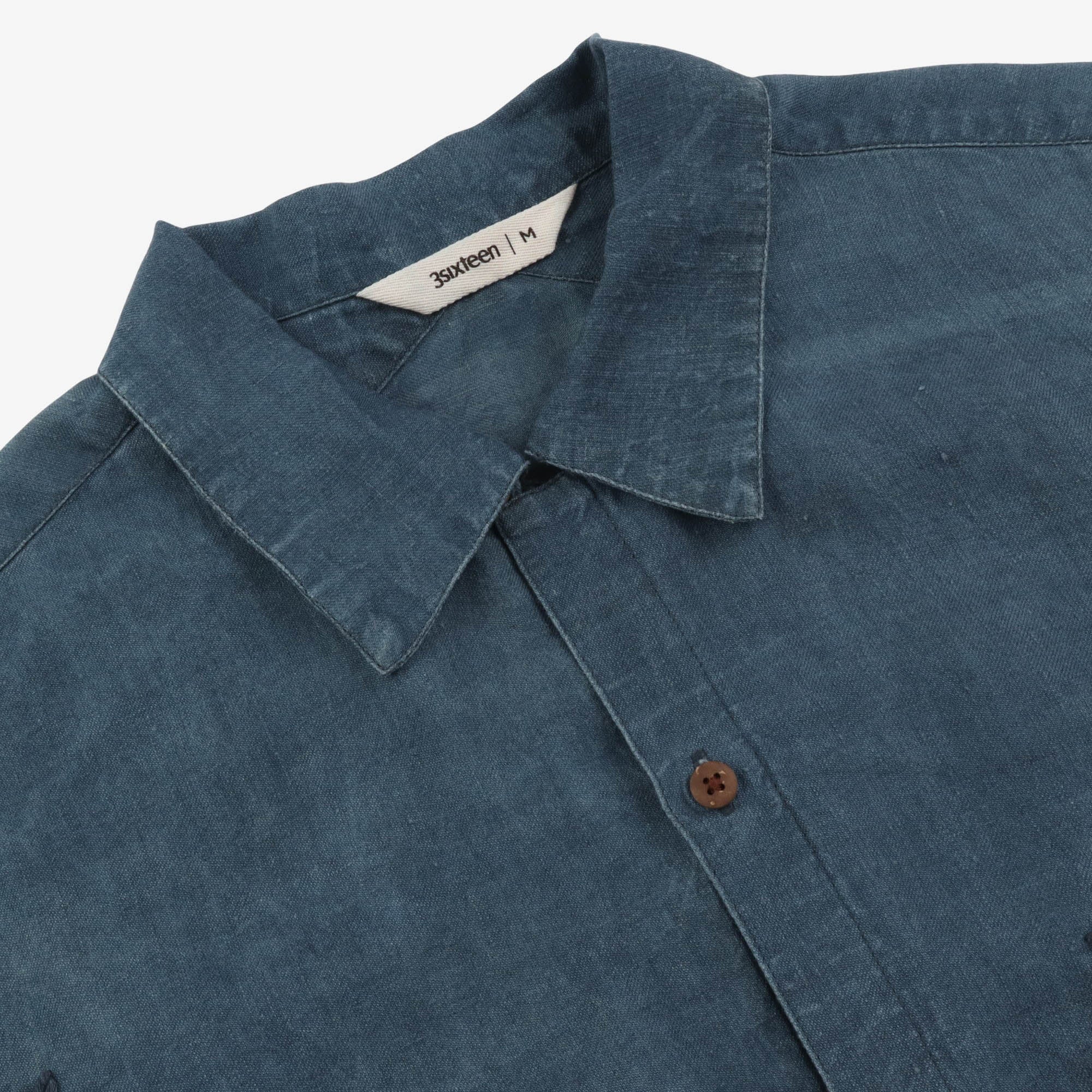 Embroidered Indigo Shirt - Image 3