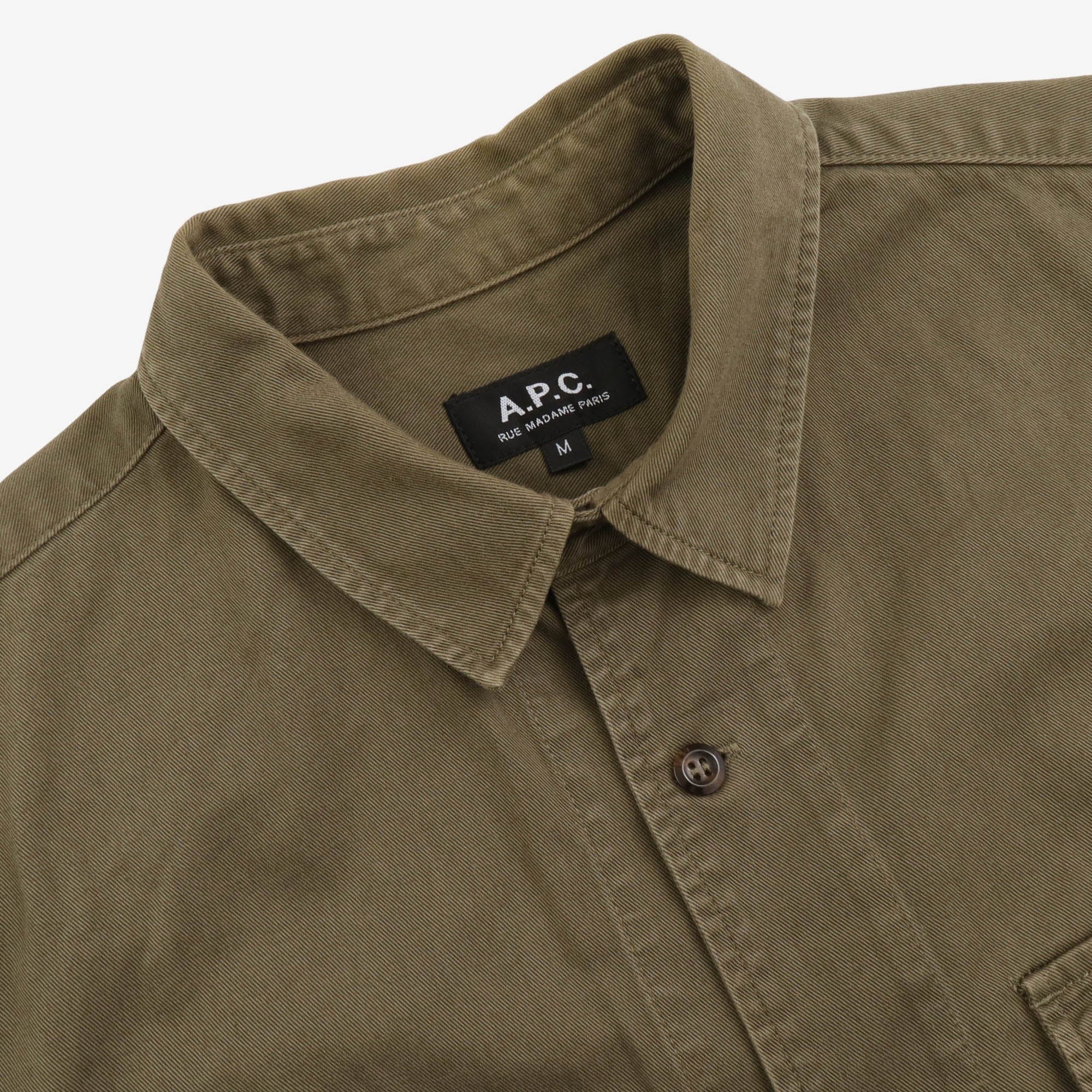 Solid Colour Overshirt - Image 4